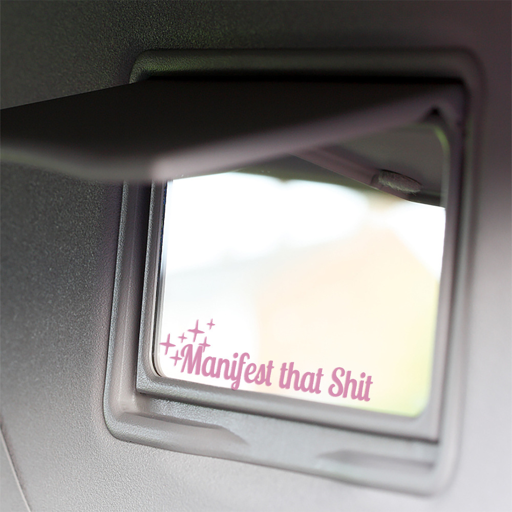 Vinyl Waterproof Car Rearview Mirror Cosmetic Sticker Universal