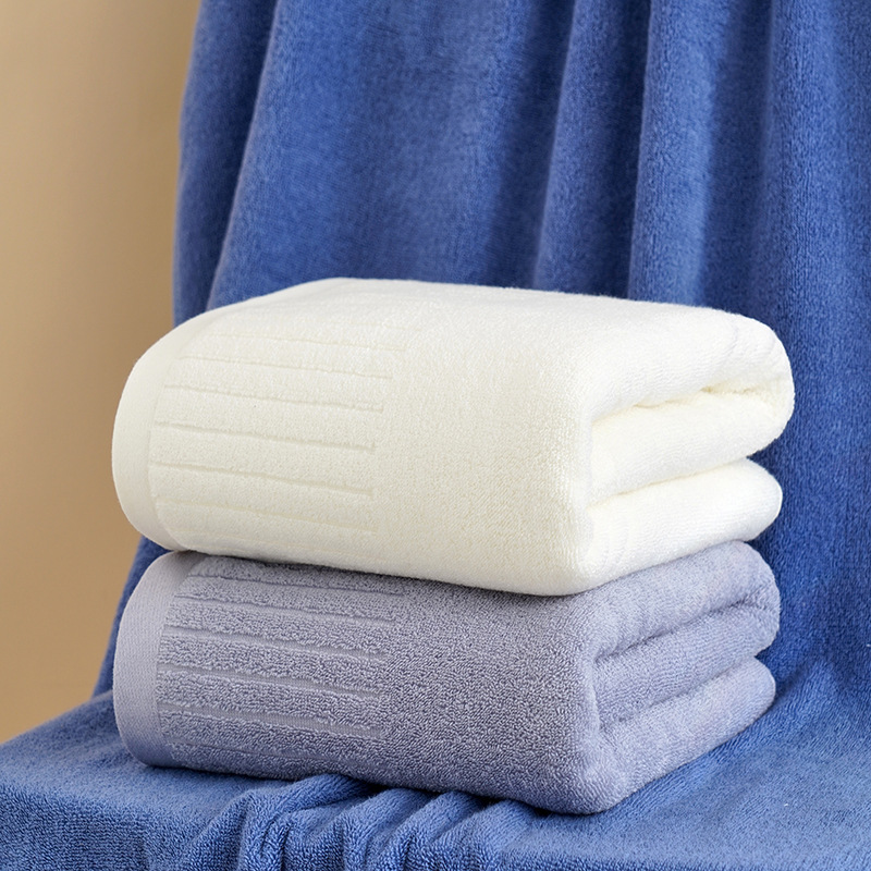 Pure Cotton Bath Towel Thickened Plus-sized Household Hotel Soft