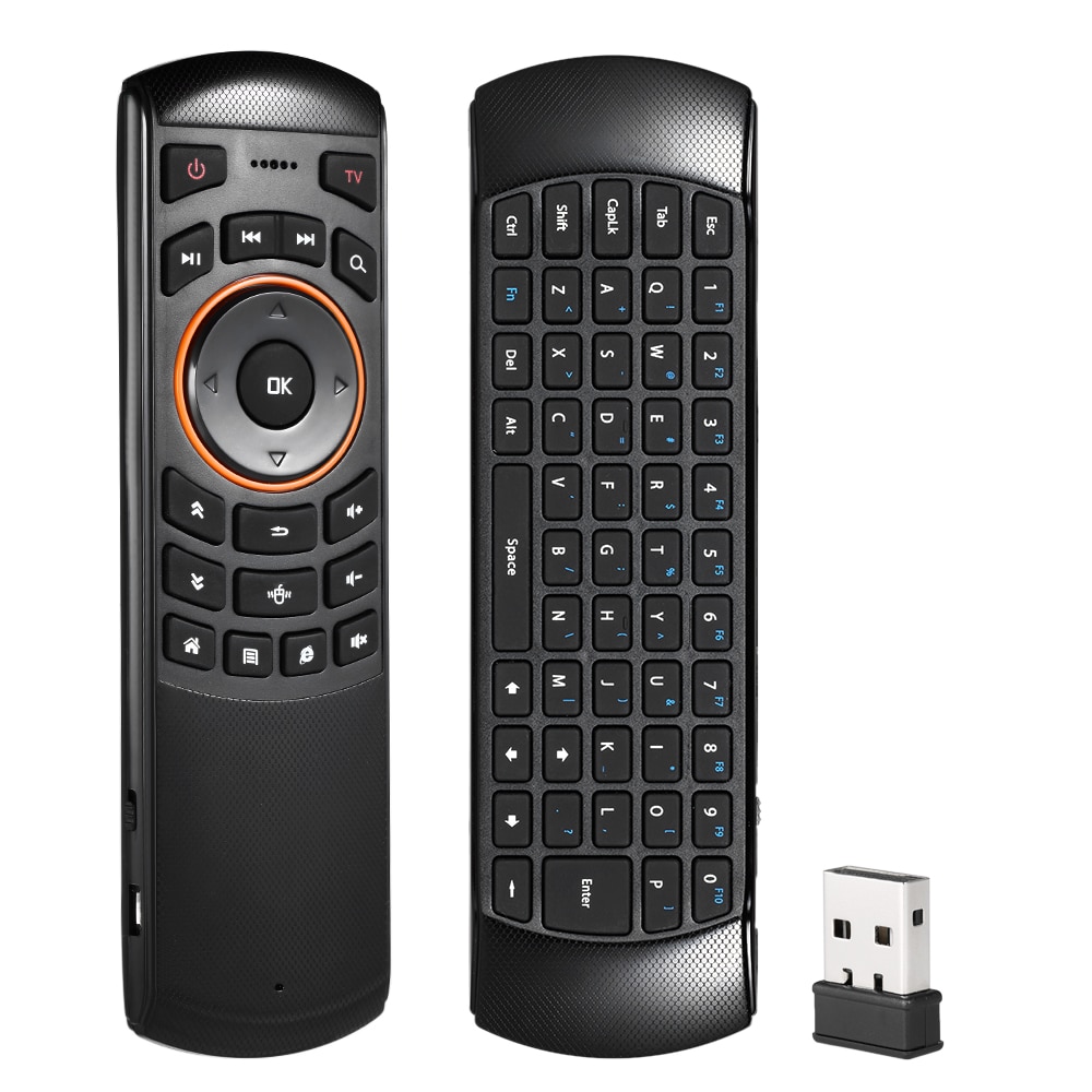 Docooler Mini 2.4ghz Wireless QWERTY Keyboard Air Mouse Handheld Remote