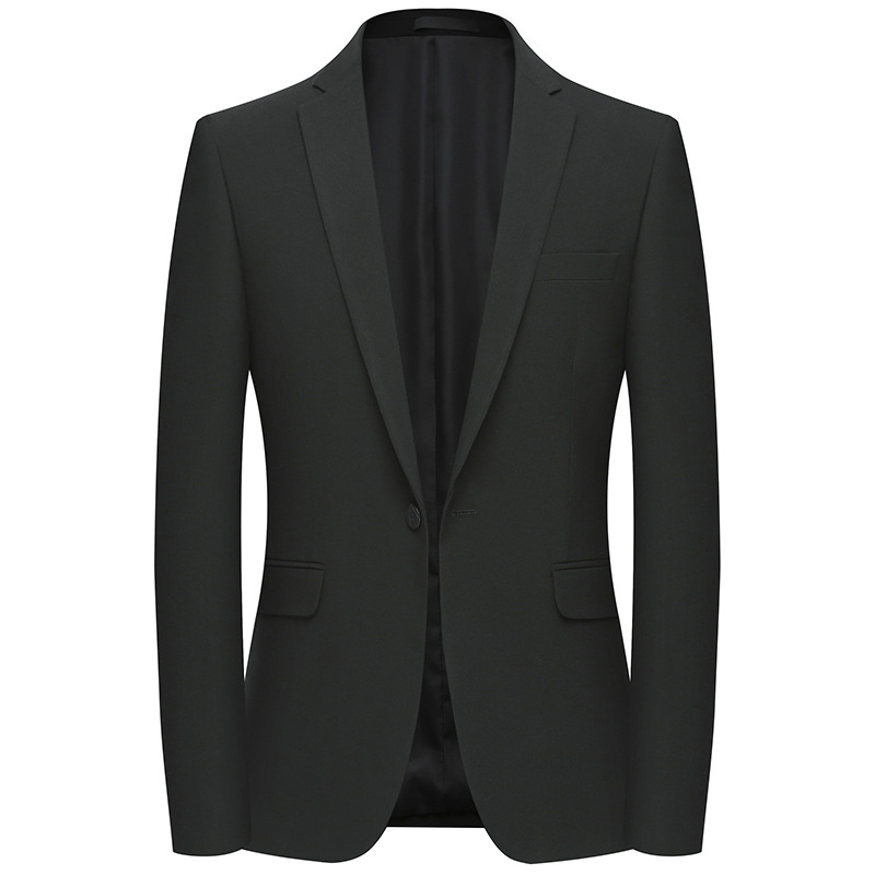 One Button Small Suit Men's Korean Style Slim And Non-iron