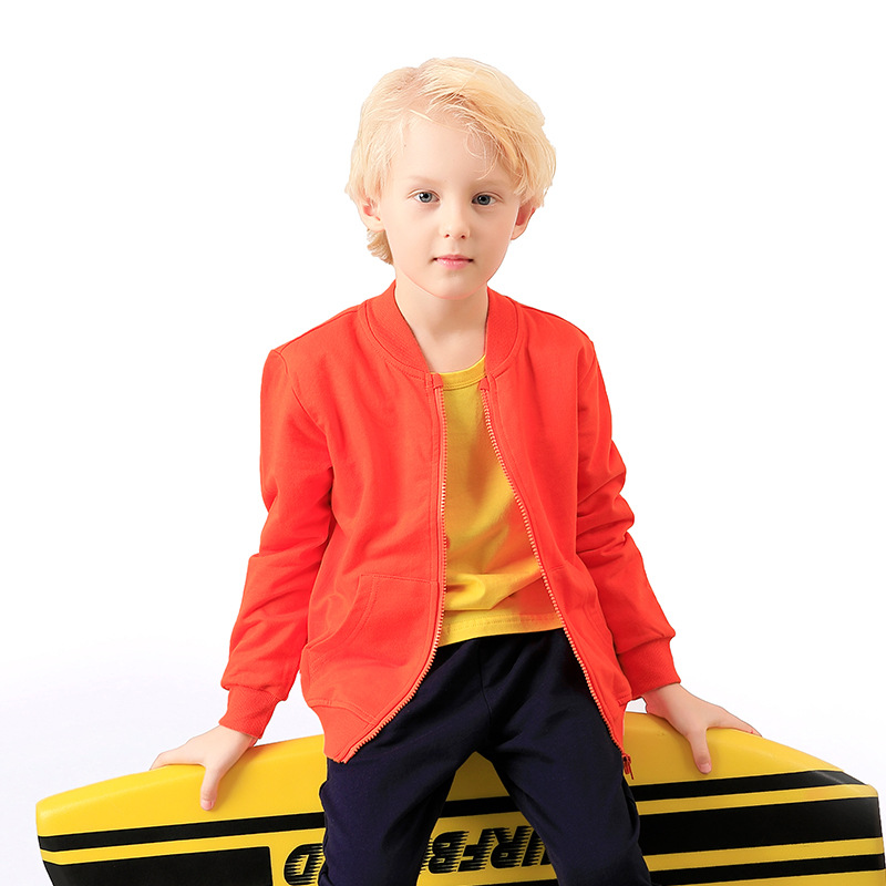 Children's Autumn Clothing Boys And Girls Zipper Sweater Coat Casual