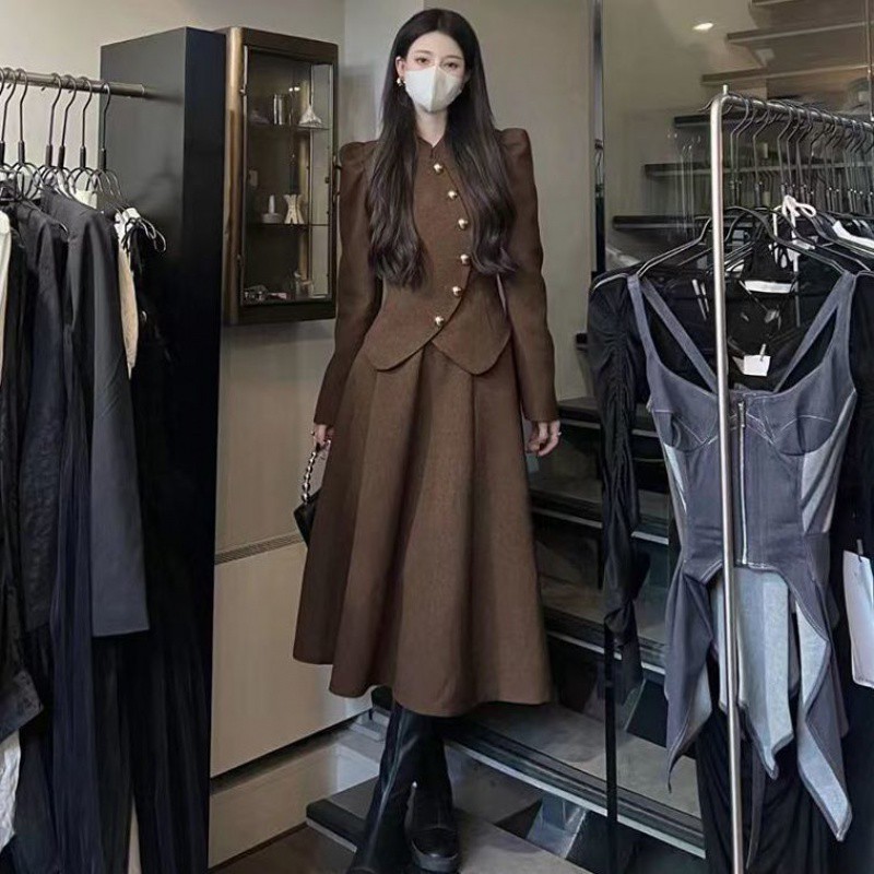 Two-piece Set Western Style French Retro Hepburn
