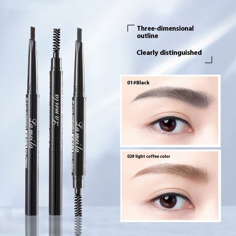 Double-headed Eyebrow Pencil Waterproof Natural Long Lasting