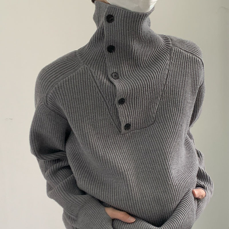 Sweater Men's Idle Style High-grade Round Neck Pullover Loose