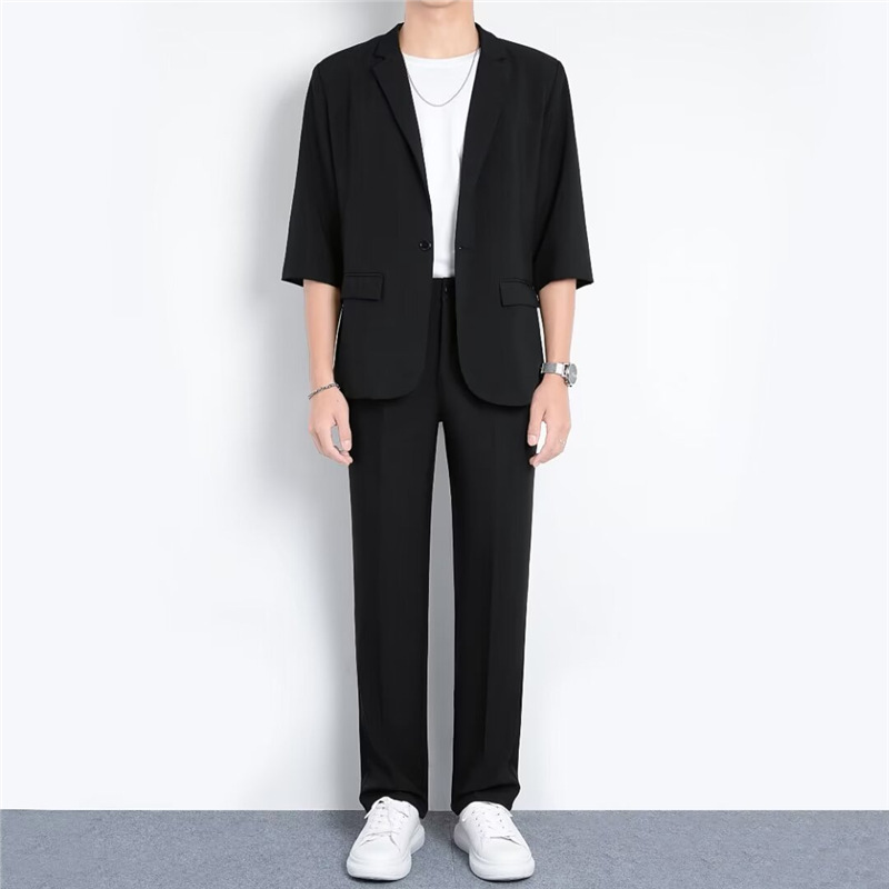 Lightly Mature Business Thin Half Sleeve Suit
