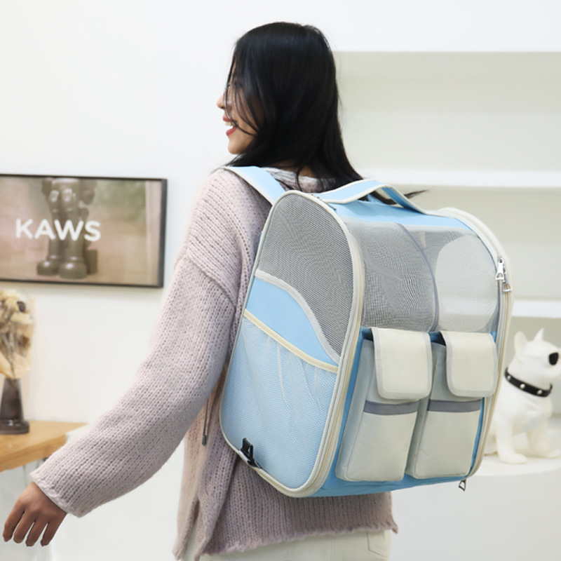 Pet Trolley Bag Cat Large Capacity Portable Breathable Backpack