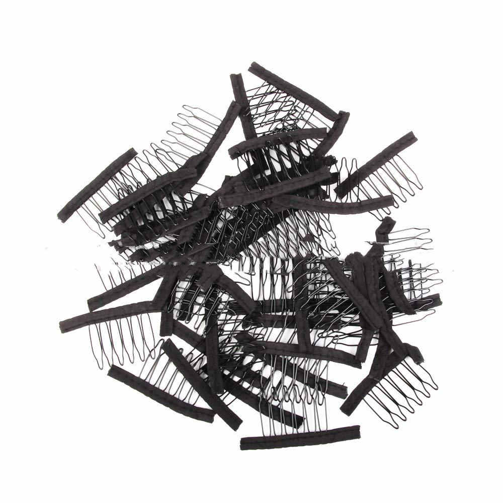 Iron Steel Comb Clip Wig Net Cap Hair
