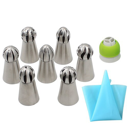 Stainless Steel Russian Decorating Mouth Set Cream Cake Torch