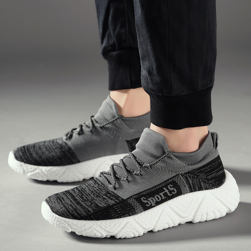 Spring And Summer Mesh Fly Woven Sneakers Lightweight Running Shoes