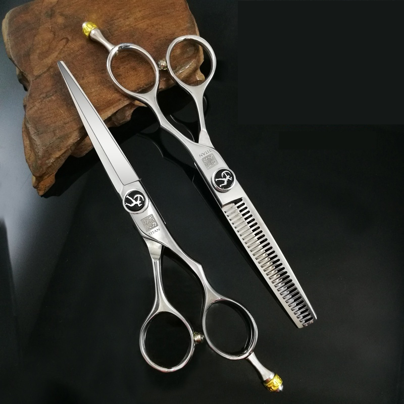 Flat And Tooth Scissors Hair Thinning Shear Seamless Stylist