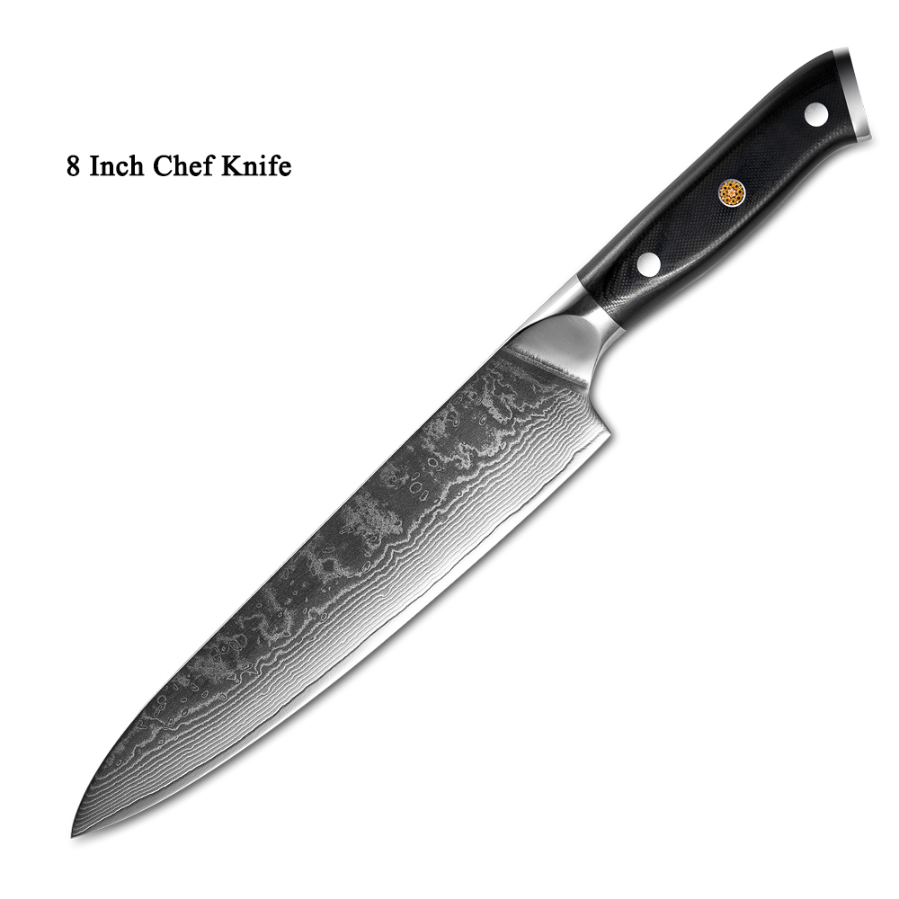 Japanese Damascus Steel Knife Kitchen Fruit