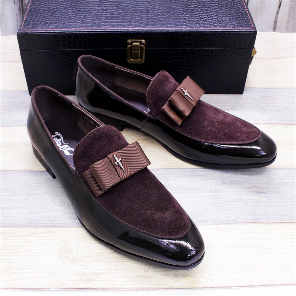 Matte Leather Patent Men's Shoes