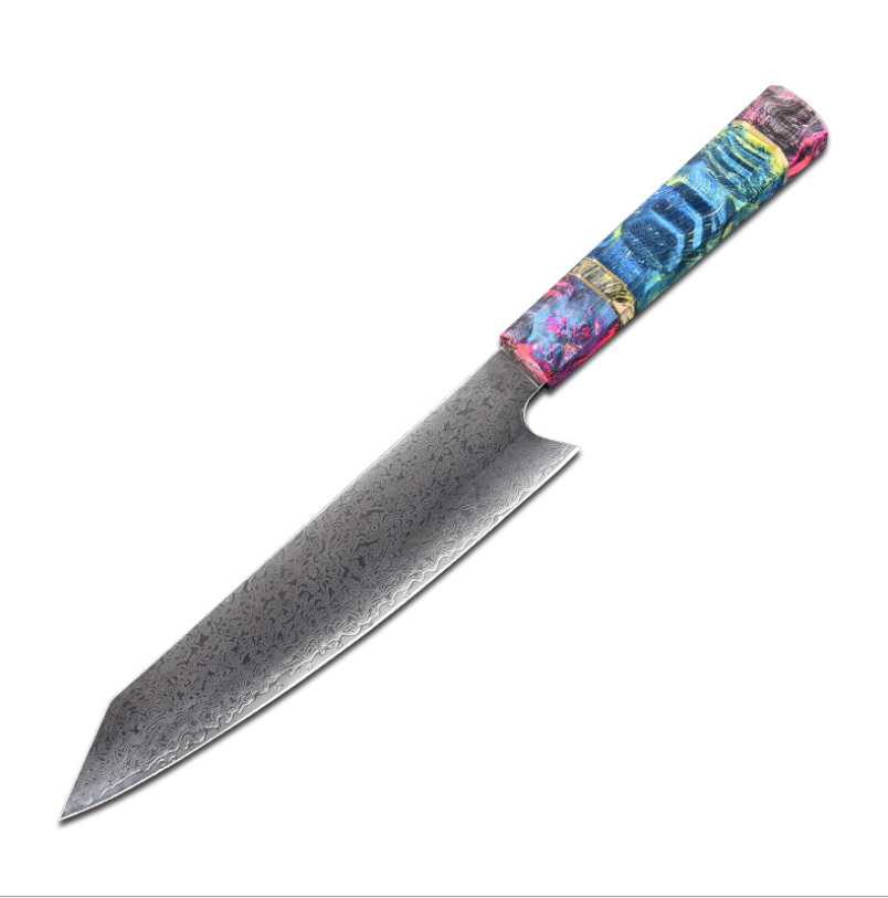 8 Inch Damascus Chef Knife Cut Japanese Fish Kitchen