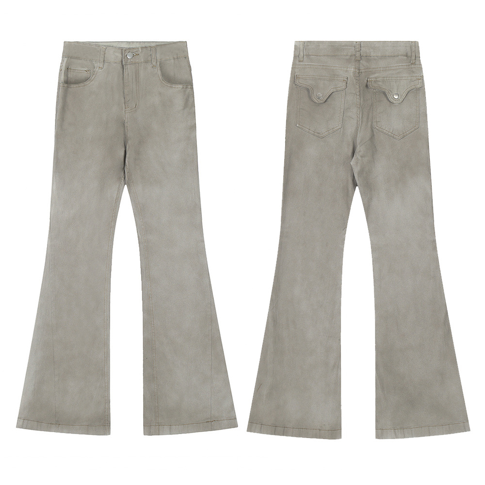 Men's And Women's American Retro Flared Jeans