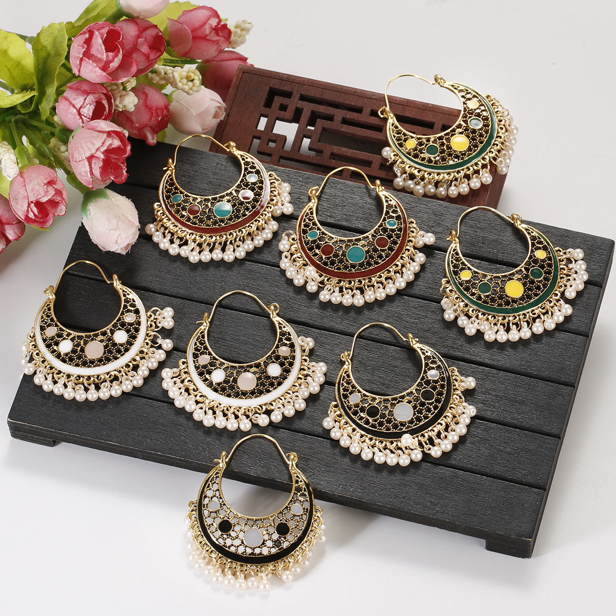 Bohemian Ethnic Style Retro Indian Exotic Hong Kong Earrings